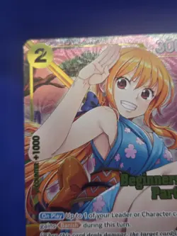 One Piece Beginners Deck Party ST-23 - ST-28 O-Nami OP06-101 Promotion Card NM - Image 3