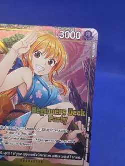 One Piece Beginners Deck Party ST-23 - ST-28 O-Nami OP06-101 Promotion Card NM - Image 4