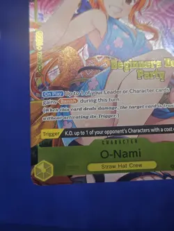 One Piece Beginners Deck Party ST-23 - ST-28 O-Nami OP06-101 Promotion Card NM - Image 5
