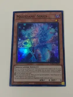 Yugioh - Magicians' Souls x 3 - 1st Edition Super Rare NM - Free Holo Card A - Image 2
