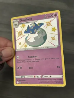 Pokemon Card Drakloak SV061/SV122 Shining Fates Ultra Rare Shiny Vault Holo - Image 4