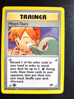 Misty's Tears 118/132 | 1st Edition | Gym Challenge | WotC Pokemon Card Trainer - Image 1