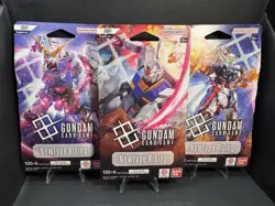 Gundam Card Game Sleeved Booster Packs (GD-01 Newtype Rising) (3 Packs) - Image 1
