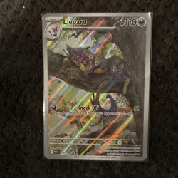 Pokemon TCG SV White Flare Liepard Illustration Card 137/086 Rare NM Condition - Image 1