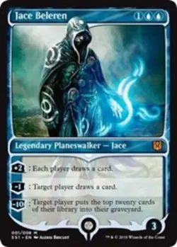 Jace Beleren - Foil Magic mtg Moderate Play, English Signature Spellbook Jace x1 - Image 1