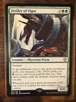 MTG - Dominaria United (DMU) - Defiler of Vigor Rare - 160 - NM! - Image 1