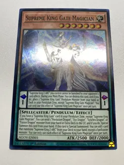 Yu-Gi-Oh! Supreme King Gate Magician Super Rare 1st Edition AGOV-EN001 NM/M - Image 1