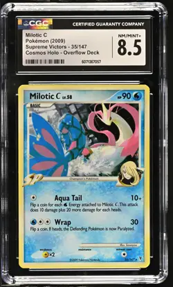 CGC 8.5 Milotic C 2009 Supreme Victors 35/147 Cosmos Holo Pokemon Card - Image 1