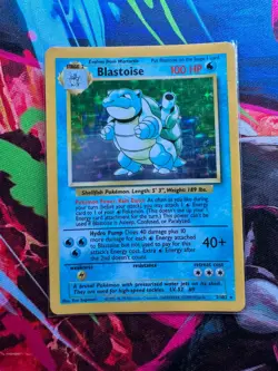 Blastoise - 2/102 - Pokemon Base Set Unlimited Holo Rare Card WOTC NM - Image 1