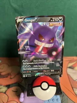 Pokemon Gengar v Fusion Strike Ultra Rare Holo Card 156/264 SWSH08 - Image 1