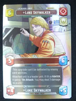 Luke Skywalker - Hero of Yavin - 1008 Showcase Foil - Star Wars Unlimited Card - Image 2