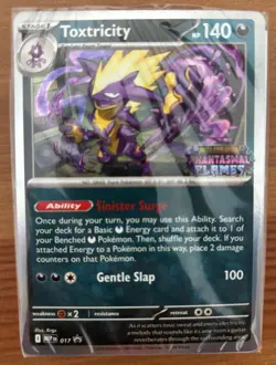 Toxtricity MEP017. Phantasmal Flames Pokemon TCG Prerelease Promo Sealed Cards - Image 1