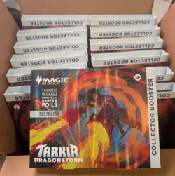 6x Tarkir Dragonstorm Omega Collector Booster Pack Box Magic the Gathering MTG - Image 1