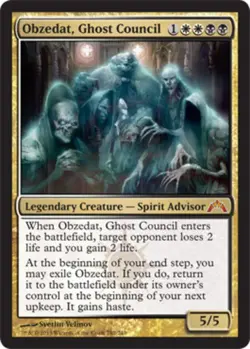1x Obzedat, Ghost Council - Foil Moderate Play MTG Magic - Kid Icarus - - Image 1