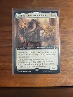 Losheel, Clockwork Scholar (Extended Art) Commander 2021 Regular - Image 1