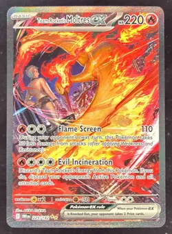 2025 Pokemon SV Destined Rivals - DRI EN #229/182 Team Rocket's Moltres ex - Image 1