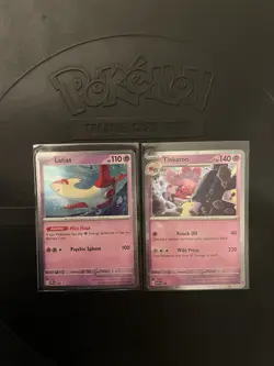 Pokemon TCG Stellar Crown Latias/Tinkaton Cosmic Holo Promos 139/140 NEAR MINT - Image 1