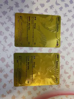 Pokemon TCG Reshiram 114/113/Zekrom 115/113 Legendary Treasures Gold Secret Rare - Image 1