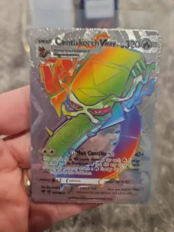 Centiskorch Vmax Silver Foil Fan Art Vinyl Textured Collector Pokemon - Image 1