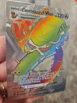 Centiskorch Vmax Silver Foil Fan Art Vinyl Textured Collector Pokemon - Image 2
