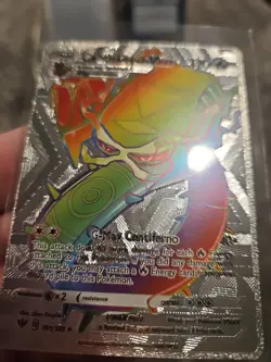 Centiskorch Vmax Silver Foil Fan Art Vinyl Textured Collector Pokemon - Image 3