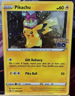 Pokemon - Pikachu SWSH234 - Sword & Shield Black Star Promo - LP (READ DESC) - Image 1