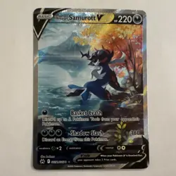 Pokemon Hisuian Samurott V GG51/GG70 Crown Zenith Galarian Gallery Ultra Rare H. - Image 1