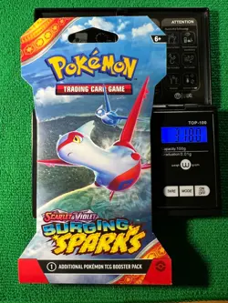 HEAVYU 31.80 Grams! Pokemon Surging Sparks Factory Sealed Booster Pack!! - Image 1