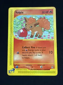Vulpix #116/147 - Pokemon TCG - Aquapolis E-Reader - LP - Image 1