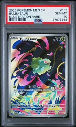 Bulbasaur 133/132 Pokemon Mega Evolution IR PSA 10 GEM MINT - Image 3