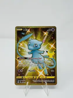 2021 Pokemon Celebrations Shiny Mew #025/025 Gold Full Art NM - Image 1