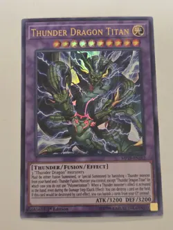 Thunder Dragon Titan MP19-EN182 Ultra Rare 1st Edition Yugioh Mega-Pack 2019 NM - Image 1