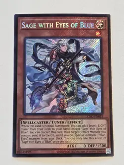 Sage with Eyes of Blue LCKC-EN015 Secret Rare Yugioh Legendary Collection Kaiba - Image 1