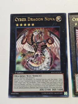 Cyber Dragon Nova SDCR Ultra + Cyber Dragon Infinity RA04 Ultimate Rare Yugioh - Image 2