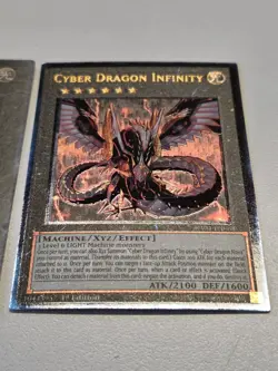 Cyber Dragon Nova SDCR Ultra + Cyber Dragon Infinity RA04 Ultimate Rare Yugioh - Image 5