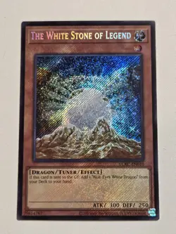 The White Stone of Legend LCKC-EN010 Secret Rare Yugioh Unlimited Edition Mint - Image 1
