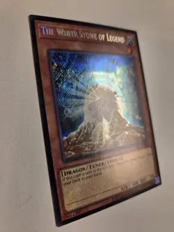 The White Stone of Legend LCKC-EN010 Secret Rare Yugioh Unlimited Edition Mint - Image 2