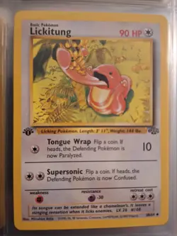 Pokemon TCG Lickitung Jungle Card 38/64 Regular Uncommon 1st Edition - Image 1