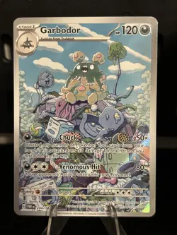 Pokemon TCG Garbodor 204/182SV04: Paradox Rift Holo Card NM Condition - Image 1