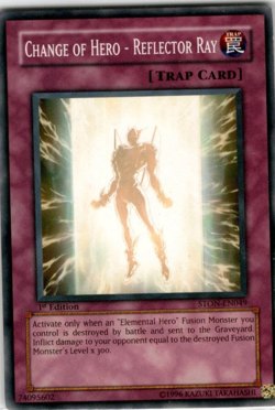 Change of Hero- Reflector Ray Common STON-EN049 1st Edition YuGiOh TCG Card - Image 1
