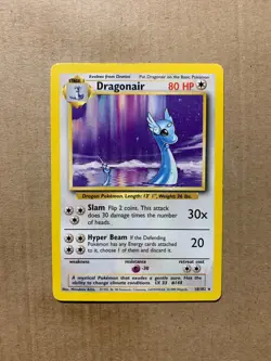 Dragonair 18/102 Base Set - Rare Pokemon Card - HP - Image 1