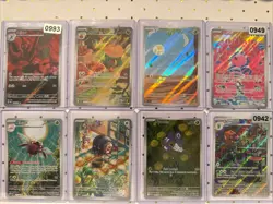 8-Card Pokemon Lot Art Rares & Reverse Holos | Paldea Evolved Obsidian Skies - Image 1