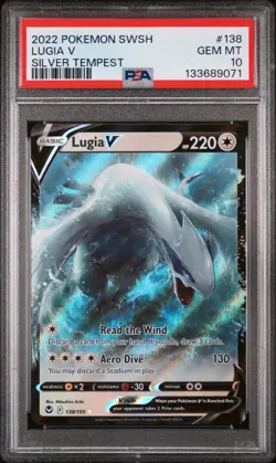 Pokemon Lugia V Silver Tempest #138 Graded Card PSA 10 - Image 1