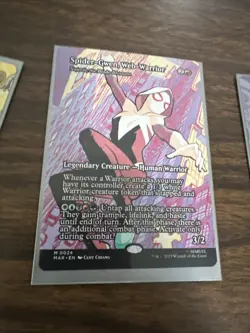 Spider Gwen Web Warrior Najeela The Blade Blossom Borderless Nonfoil Card #0024 - Image 1