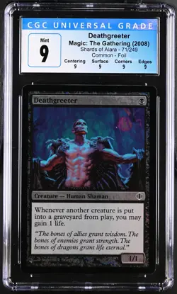 DEATHGREETER Shards of Alara Foil C CGC 9 Q MTG [Nostalgium] - Image 1