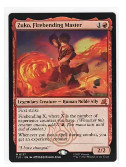 Zuko, Firebending Master | Regular | NM | MTG | 0127 | Mythic | TLE - Avatar - Image 1