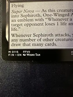 Sephiroth, Fabled Soldier 0115 MTG Final Fantasy - Image 3