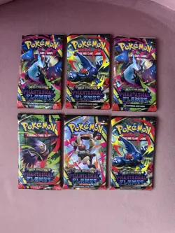 6 x Pokemon TCG Mega Evolution Phantasmal Flames Booster Packs New Sealed - Image 1