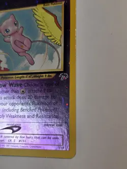 2001 Pokemon Southern Islands Mew 1/18 Reverse Holo Promo WOTC - Image 3