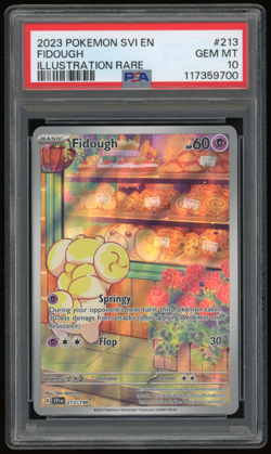2023 POKEMON SCARLET & VIOLET BASE SET 213/198 FIDOUGH PSA 10 *** POP 200 *** - Image 1